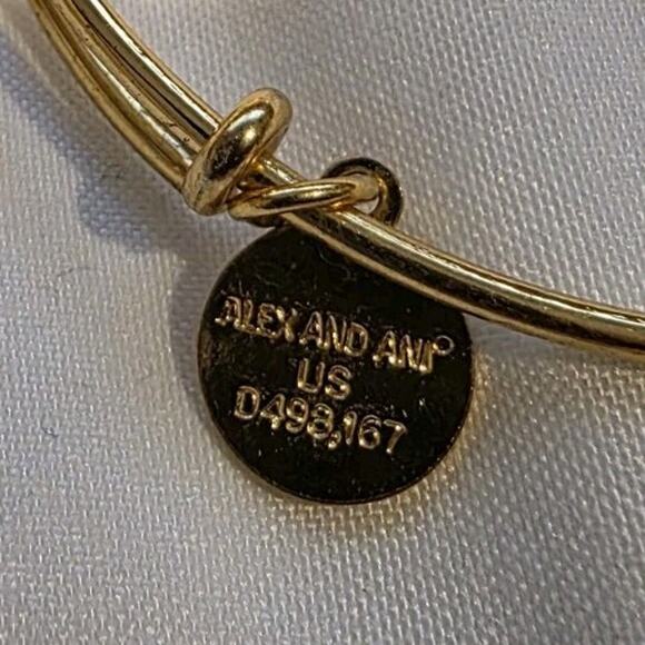 3 Inch Expandable Gold Tone 2016 Alex And Ani Path Of Life Charm Bracelet - Picture 7 of 11